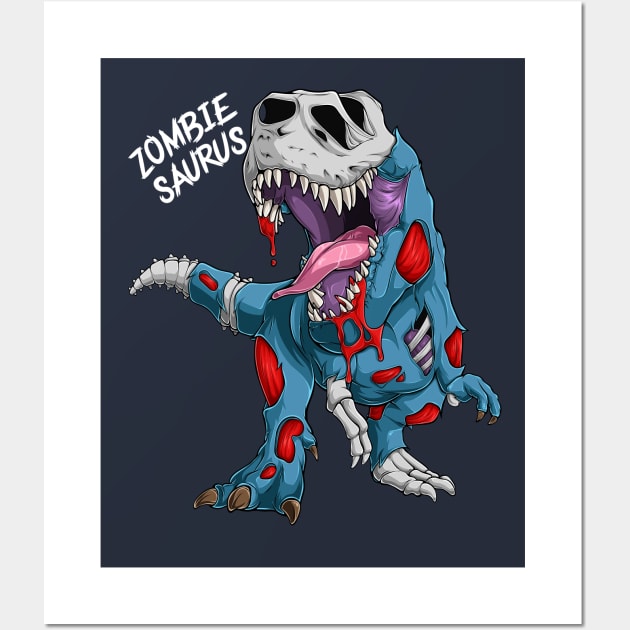 Zombiesaurus: The Jurassic Undead Wall Art by GoshWow 